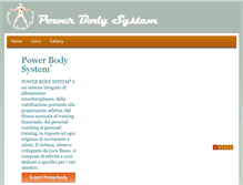 Tablet Screenshot of powerbodysystem.com